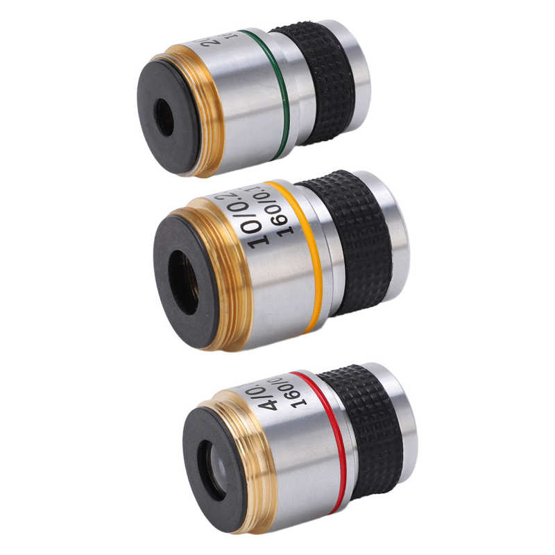 Achromatic Objective Lens Microscope Objective Wide Field for Biological Microscope