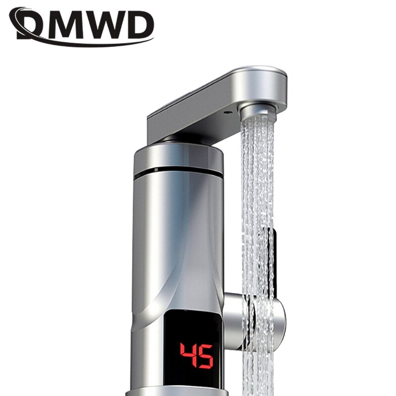 DMWD 3300W Household Electric Instant Heating Faucet Tankless water quickly heating tap Quick-heat Tap Water Heater LED display