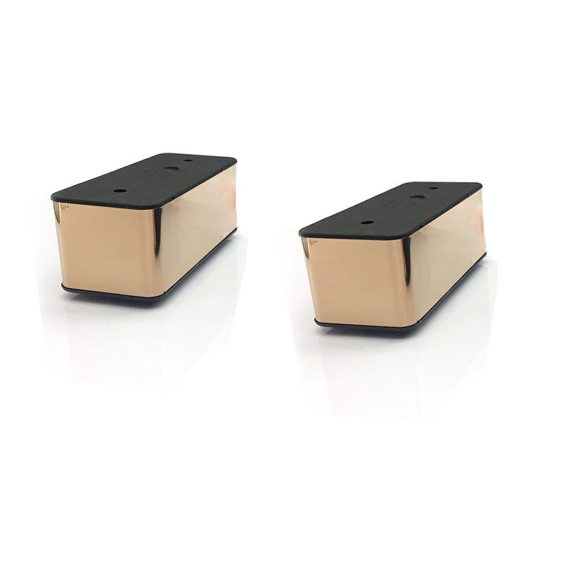 RectangleTriangle Gold schwarz Möbel zubehör Unterstützung Hardware- Beine Kunststoff Für Stuhl TV Schrank Sofa Bett Schränke: 2 Stck rechteckig