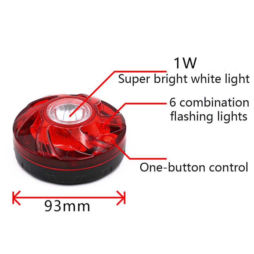 LED Emergency car Lights Road Flares Warning Night Lights Roadside Disc Beacon Red Blue Led Police road Led Light