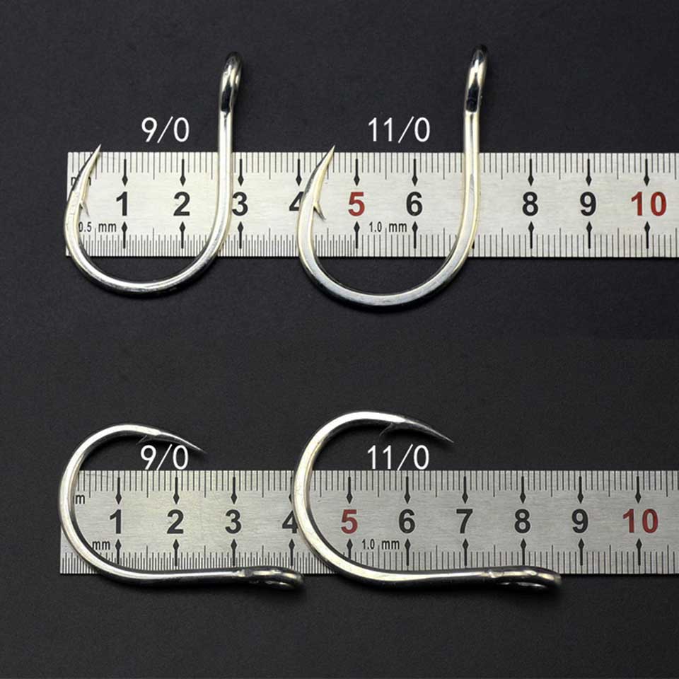 Mustad 10881 Fishing Hooks 100% Original 1/0-11/0 Jigging Single Sea Fishing Hooks Deep Sea Fishing