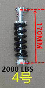 Mountain bike 170MM shock absorber   Bicycle spring shock absorber folding bike shock absorber Bicycle frame accessories: 4