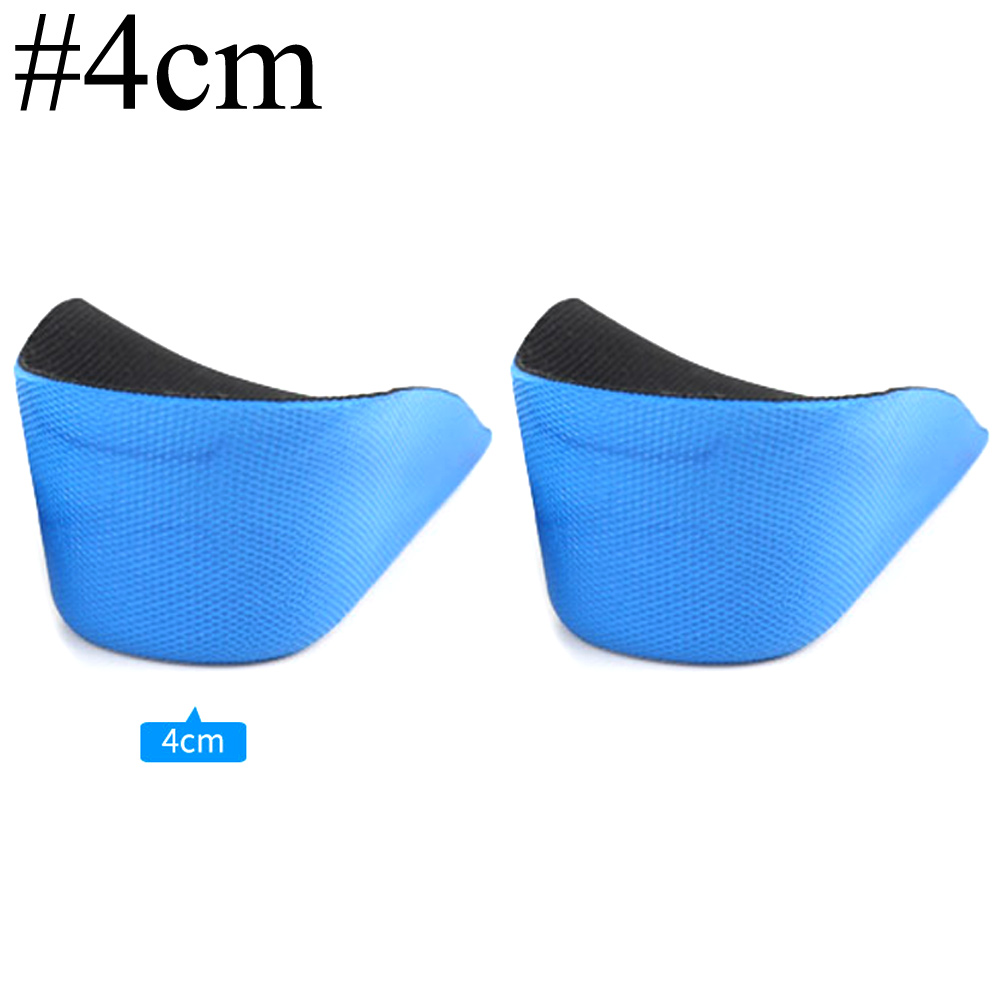 1 paar PU hoogteverhogende inlegzolen, schokabsorptie hielkussenkussens, hoogte 2-4 cm antislip liftschoenen inzetstukken voor mannen en vrouwen: Bruin