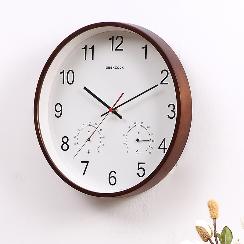 Moderne vægur nordisk lydløs vintage industriel indretning rustik vægur stue reloj cucu boligindretning  yy60dc