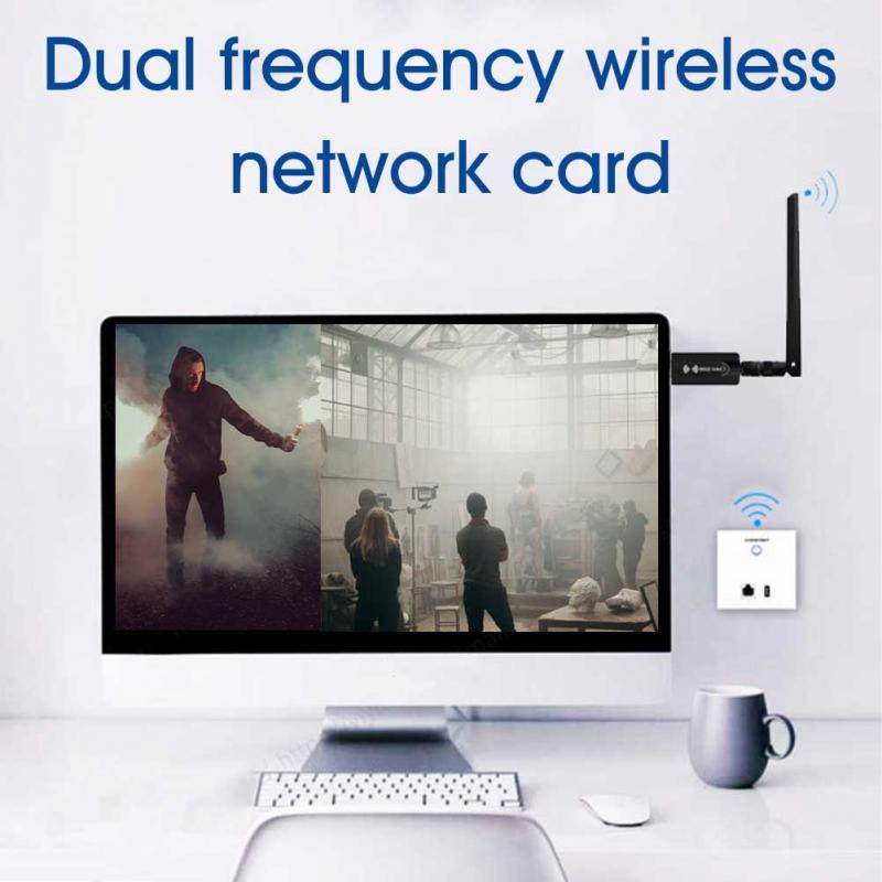 USB 3.0 Wifi 2.4G 5G Free Driver Antena 1200Mbps Wifi Lan USB Ethernet Adapter Network Card Wifi Dongle long range Wifi Receiver