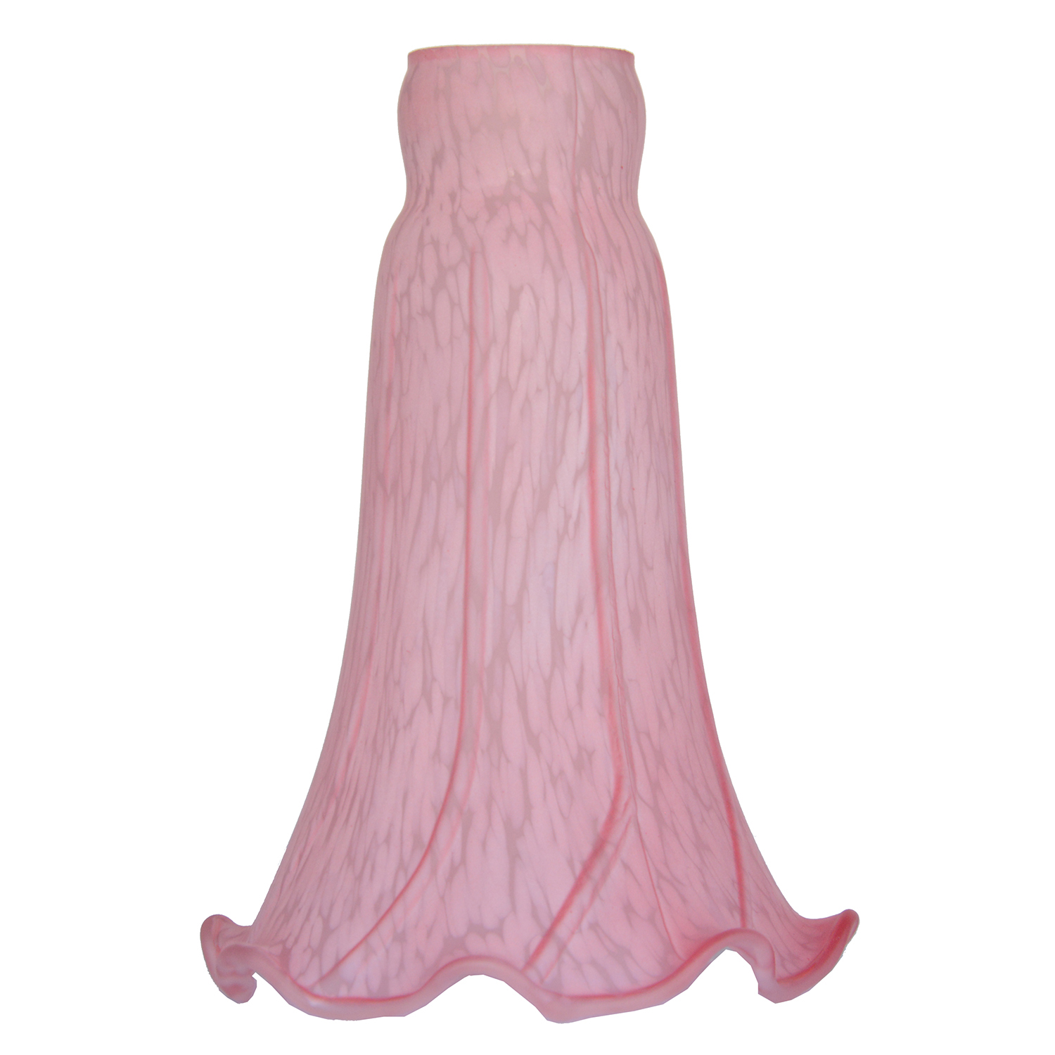 Pond Lily Lamp Shade Glass Lampshade 4" Wide 6" Tall 1.5" White Blue Rosy Yellow Green Peach Purple Amber Pink: Pink