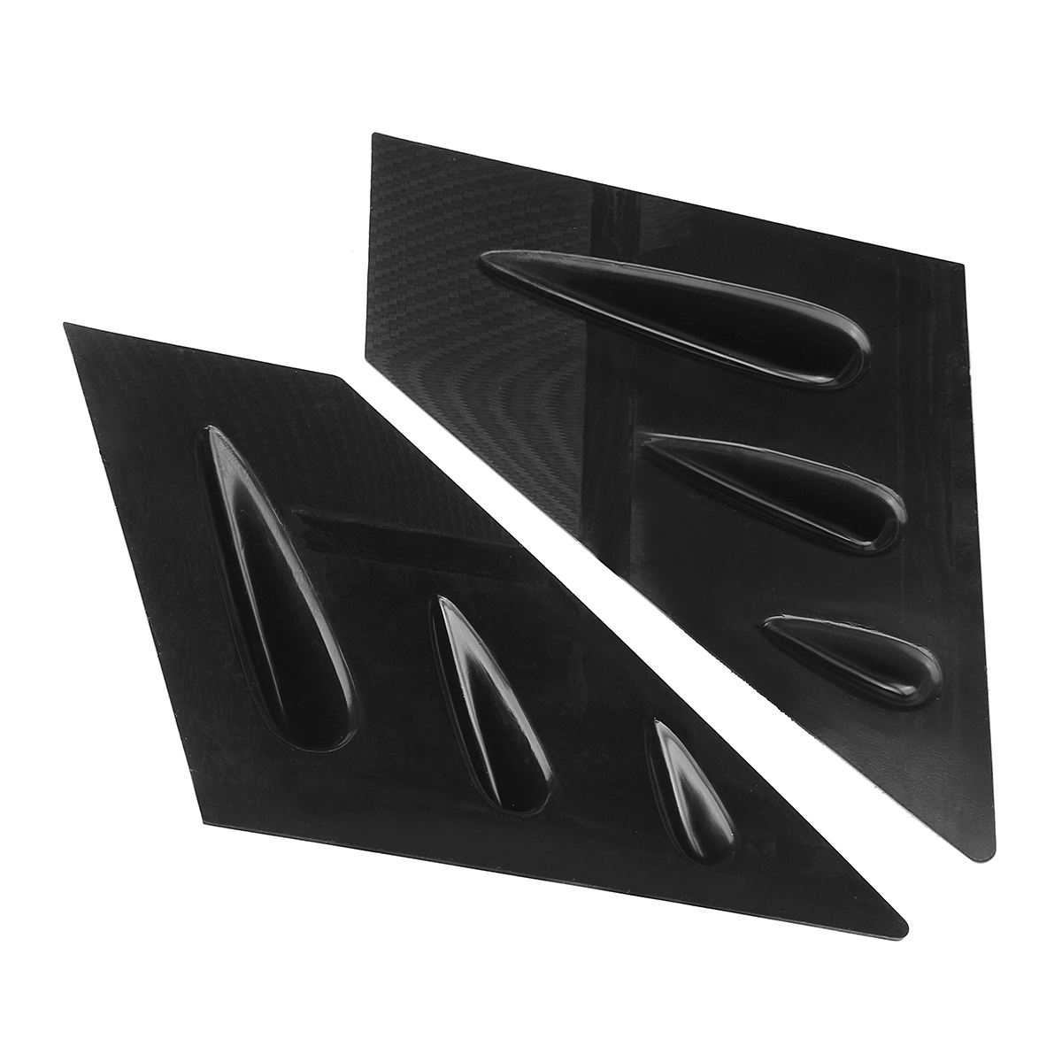 2x con apariencia de fibra de carbono ventana delantera de automóvil rejilla de ventilación lateral para Subaru WRX STI persianas Scoop Cover Vent