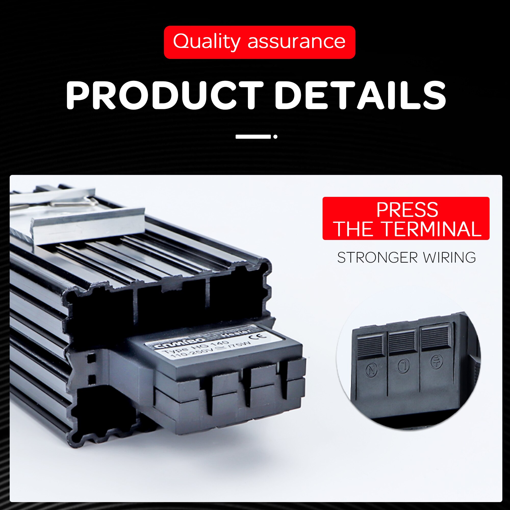 HG140 – chauffage à semi-conducteur en alliage d&#39;aluminium, 60W 75W 100W, résistance PTC, Anti-Condensation, déshumidificateur