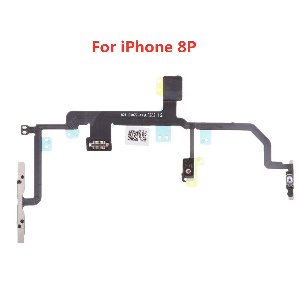 Power Flex Kabel mit Metall Für iPhone 5 5S SE 6 6S 7 8 Plus X XS MAS XR Volumen Schalter Auf Off Taste Ersatzteil Ersatz: 8P
