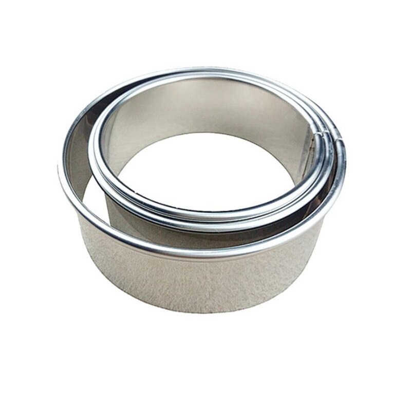 Juego de moldes para hacer Dumplings redondos de acero inoxidable, herramientas de corte de masa, envoltura de pastelería, 3 tamaños