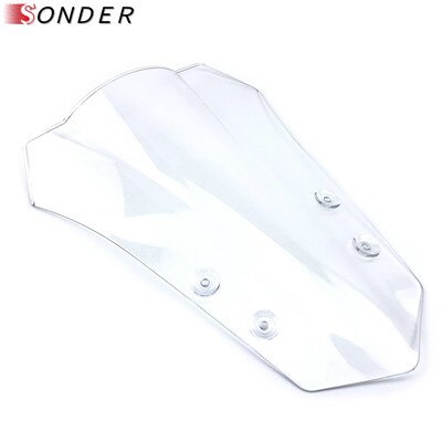 Windshield WindScreen For Yamaha MT-09 Tracer MT09 FJ09 FJ-09 15-16 Double Bubble MT 09 FJ 09 Accessories: Clear