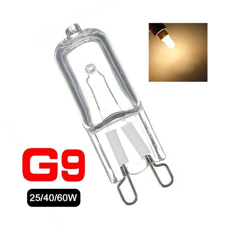 1Pcs G9 Eco Halogeen Lampen G9 220V 20W / 25W / 40W / 60W capsule Led Lamp Lampen Geplaatst Kralen Kristallen Lamp Halogeenlamp