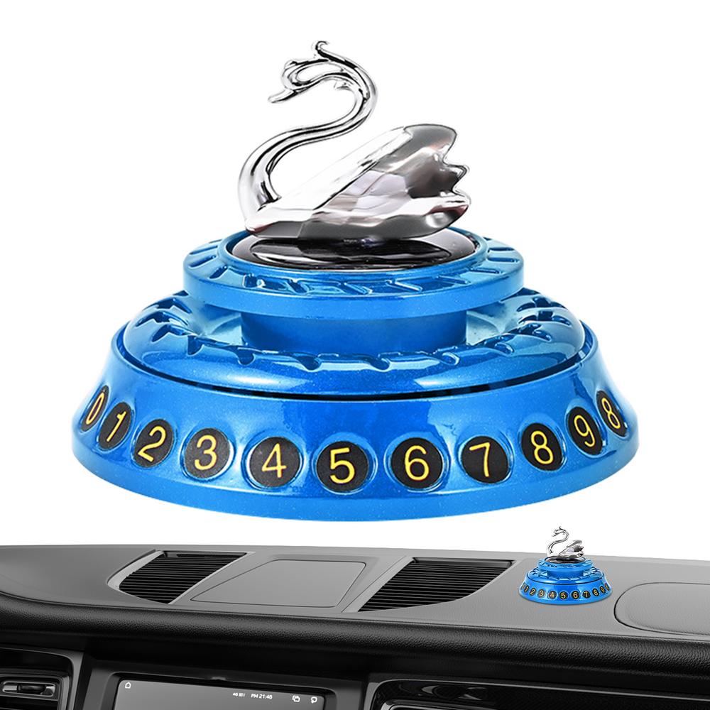 Swan auto luchtverfrisser op zonne-energie, luchtverfrissers op zonne-energie, luchtreiniger op zonne-energie, aromatherapie diffuser, parkeertelefoonnummer: Wit