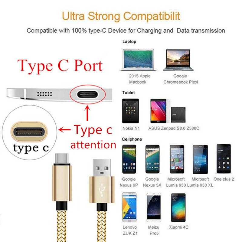 Breve 2m 3m di Lunghezza Tipo-C USB veloce di Ricarica Cavo Dati per Huawei Compagno di 20 lite P20 pro Nova 5T 3i 9X Honor 10 9 8 vista 20 Caricatore