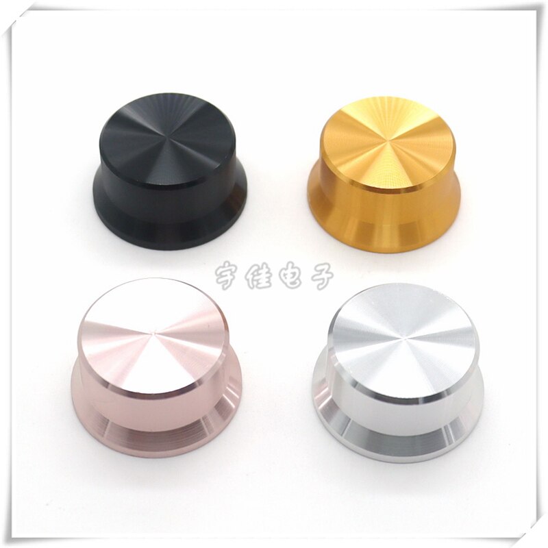 2 Piece 30*15MM half shaft Aluminum alloy knob potentiometer rotary encoder volume switch knob suitable for D axis 6MM
