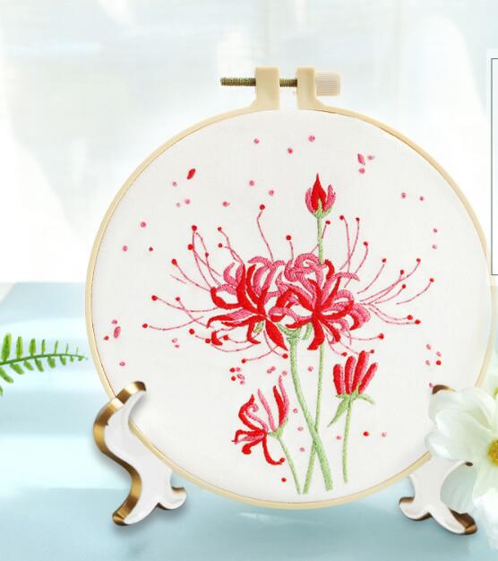 DIY Embroidery Flower Painting Interesting Handicrafts DIY Material Kits Beginner Embroidery Embroidery Kit Stitch Kit: 418