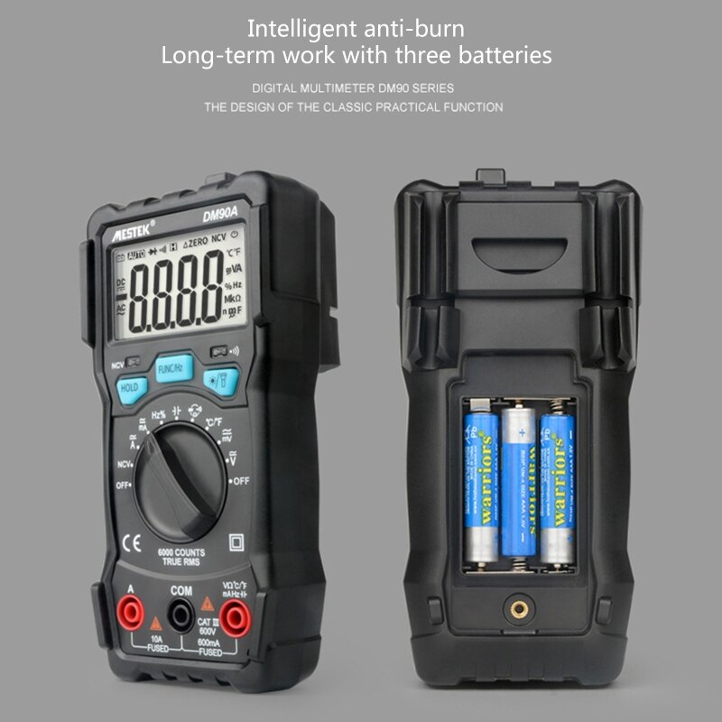Auto Ranging Digital Multimeter with Backlit NCV AC/DC Voltage Current Meter Voltmeter/Ohmmeter/Capacitance Meter ℃/℉