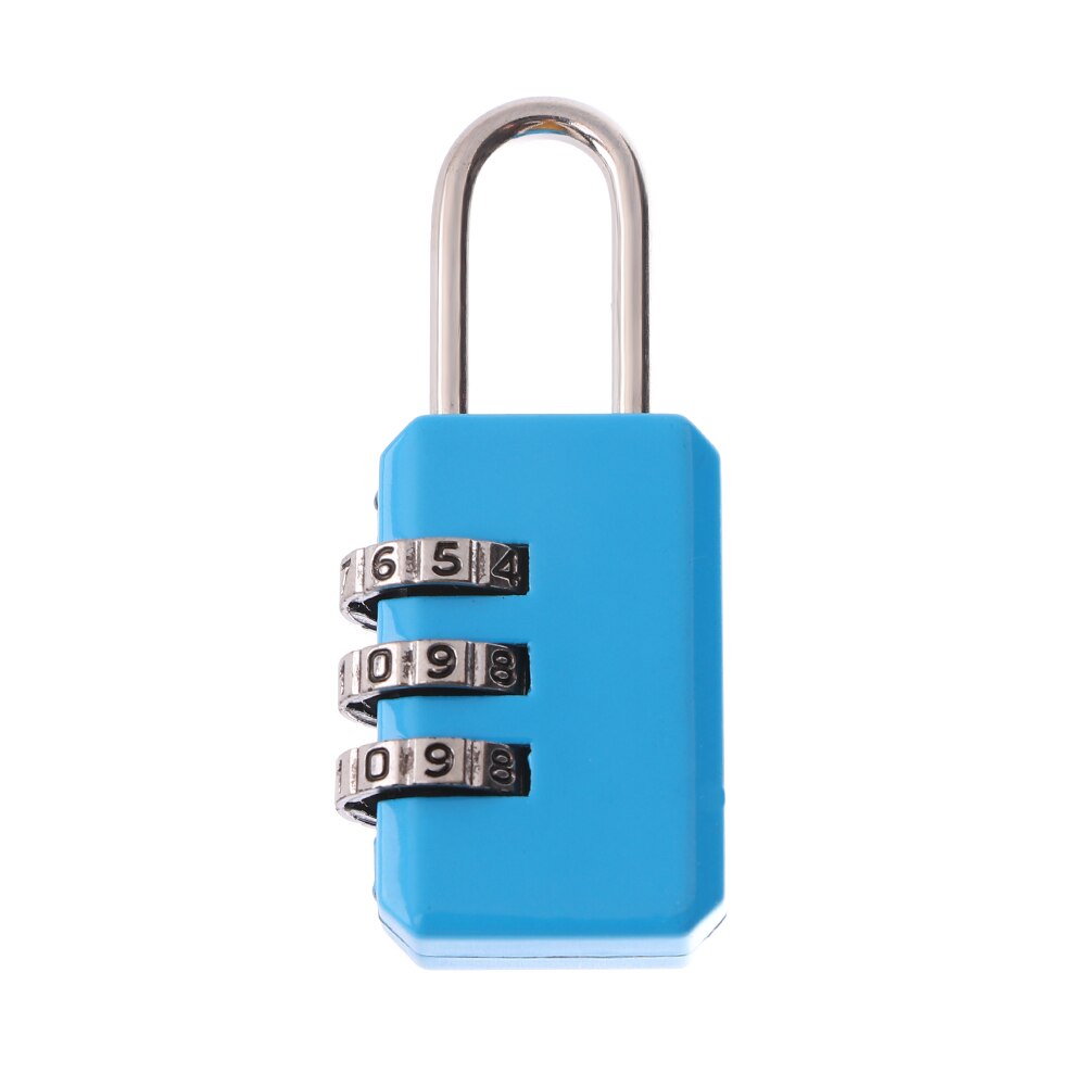 Arrivial Mini 4 Digits Number Password Code Lock Combination Padlock Resettable For Travelling Bag Door: Nickel