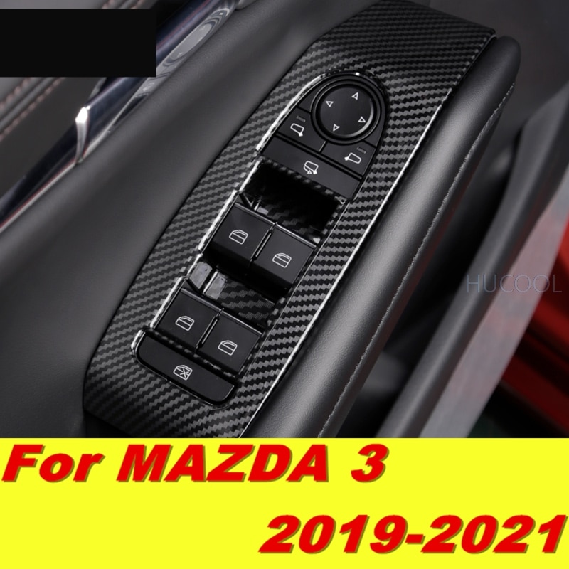 Voor Mazda3 Mazda 3 Glas Schakelpaneel Decoratieve Stickers Deur Armsteun Decoratieve Frame Auto Accessoires