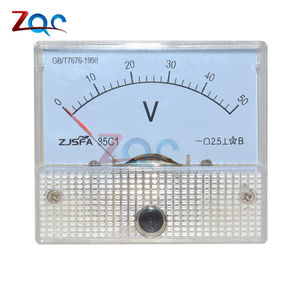 85C1 Dc 30V Analoge Panel Volt Voltage Meter Voltmeter Gauge 0-30V/Dc 50V Analoge panel Volt Voltage Meter Voltmeter Gauge 0-50V