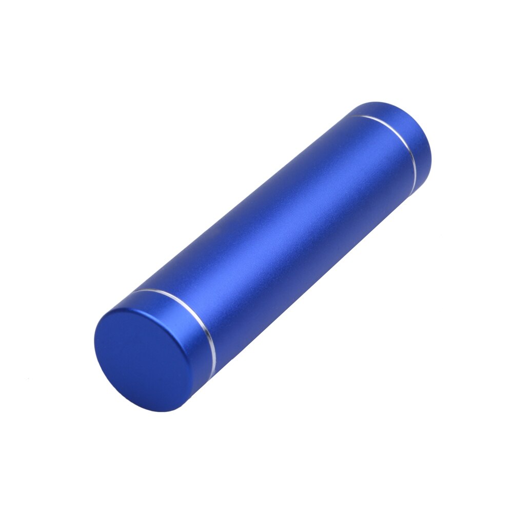 5v 1a metall powerbank batteri oppbevaringsveske usb suite 18650 batteri eksternt gjør-det-selv-sett boks til smarttelefon: Blå
