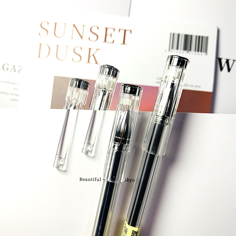 TG30917 Japan Simple Natural Style Pen 0.35mm Gel Pen Black Blue Red Ink School Office Student Exam Writing Stationery Supply