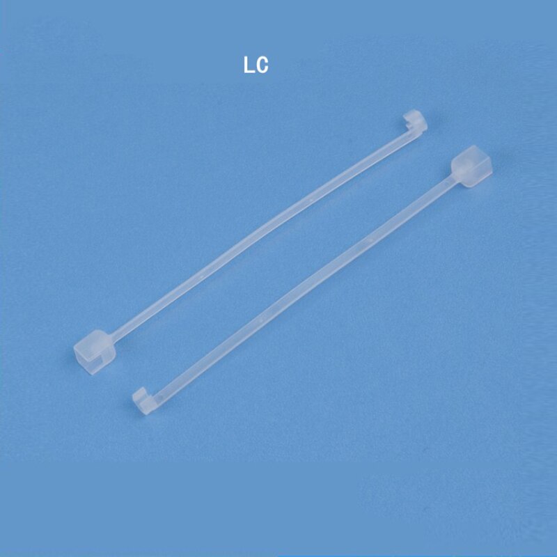 200pcs LC Dust Caps with Cord Dust Plug with Long Tails For Fiber Optic Connector 2.5mm 1.25mm FC ST SC Dust Cover