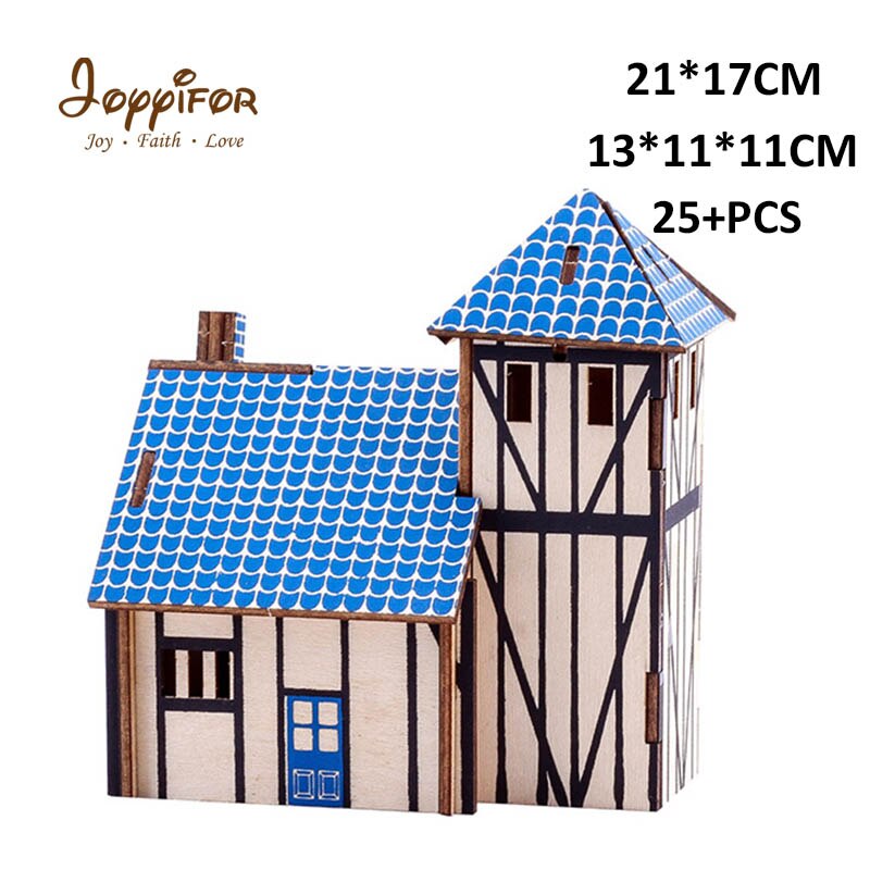 Interessante 3D patch casa giardino apple orchard personalità cottage educativi per bambini regali: Blu profondo