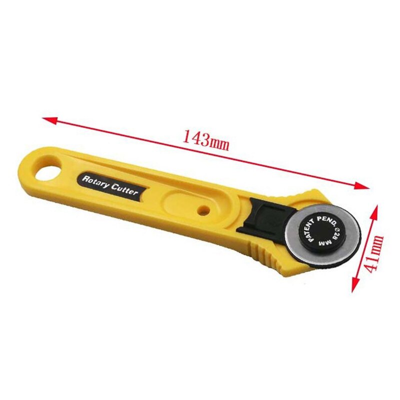 Titanium Coated Rotary Cutter Patchworks Cutter for Cloth Paper Fiber Film Leather Carpet P7Ding