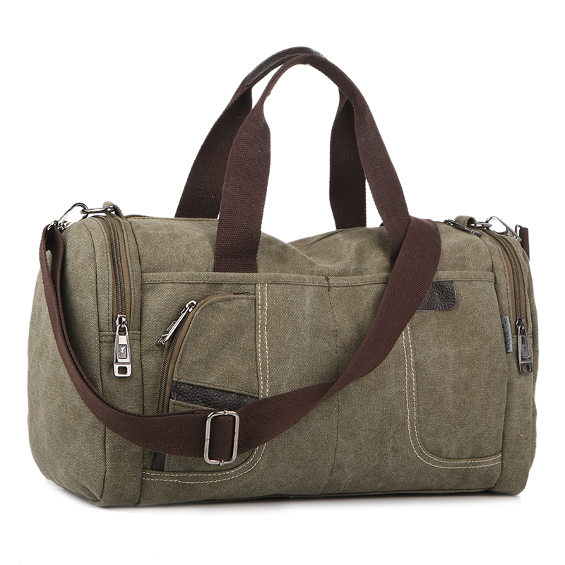 Koreaanse Versie van de Eenvoudige mannen Handtas Toevallige Wilde Grote Capaciteit Canvas Tas Mode Persoonlijkheid Schouder Messenger Bag