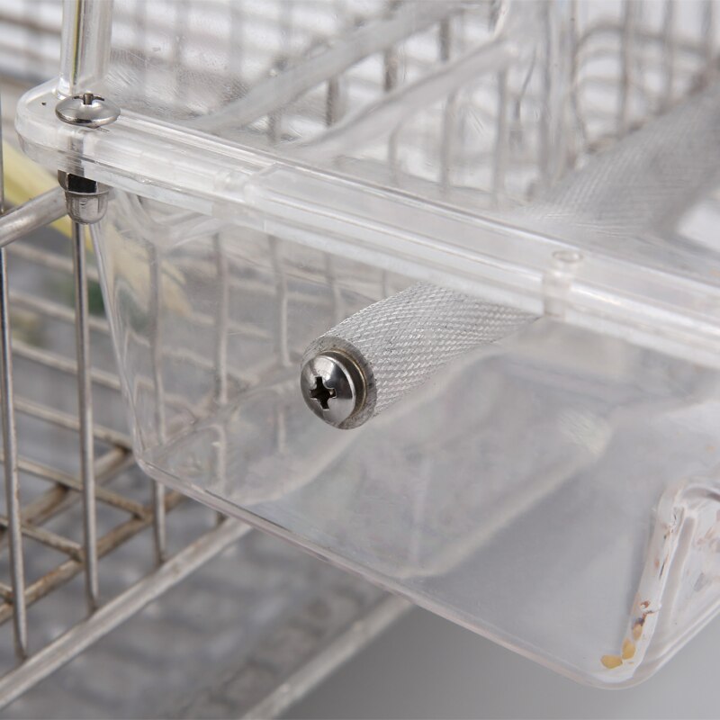 Bol Anti-projections, Cage Anti-projections, perroquet, Pigeon, burette, équipement d'alimentation en eau en plastique, mangeoire pour oiseaux