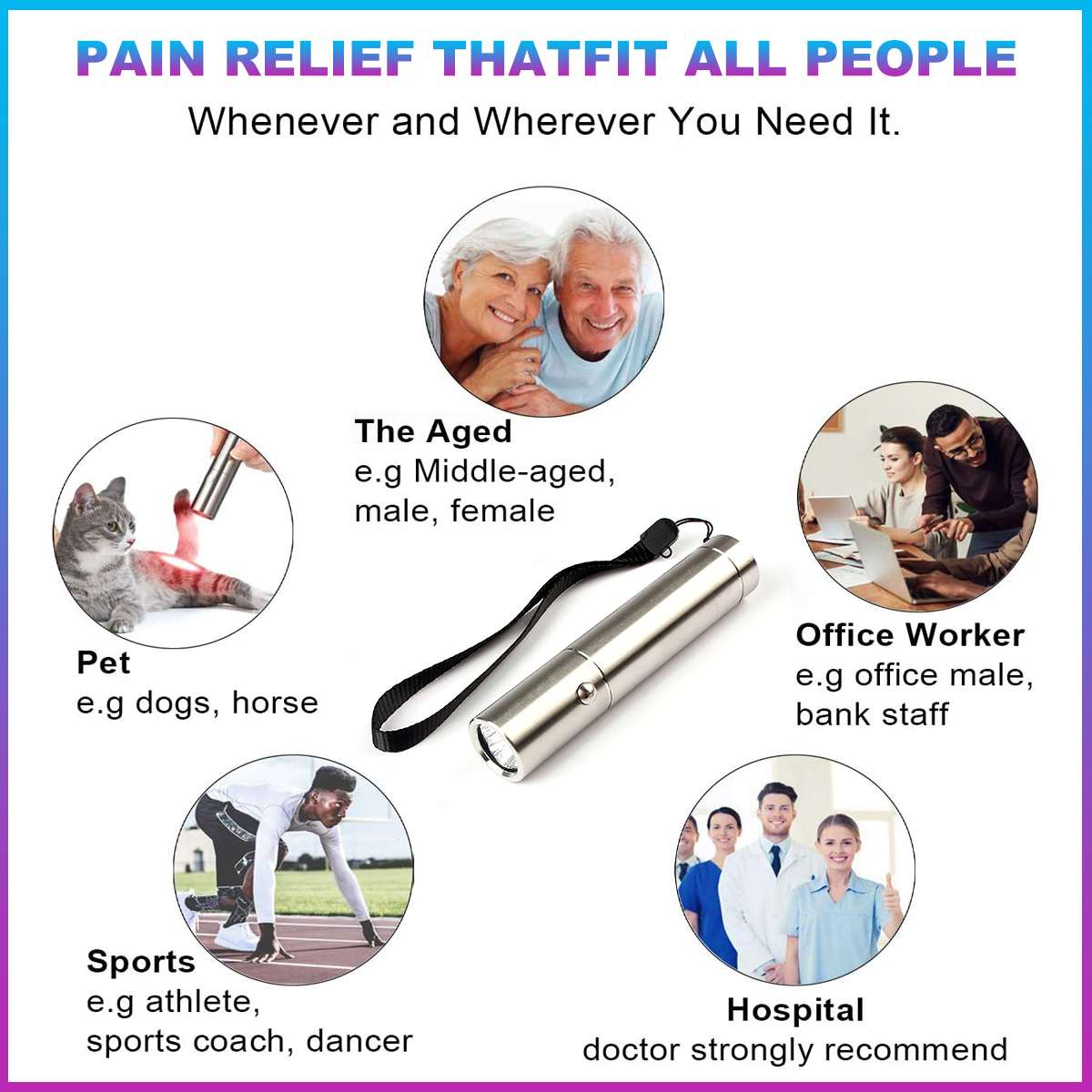Red Light Therapy Device,630nm 660nm and 850nm LED Red Infrared Light Therapy Joint Pain Home Therapy