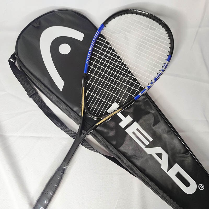 HEAD Carbon Squash Racket 1 Piece Padel With Original Squash Bag String Sports Training raquete de squash racquet