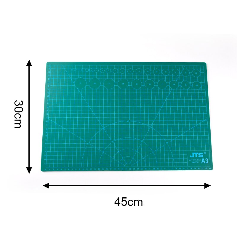 JTSIP Double Sided Cutting Mat A2 A3 A4 Durable Self-healing Handmade Cutting Tool Large Desktop Cutting Pad White Core Cut Mat