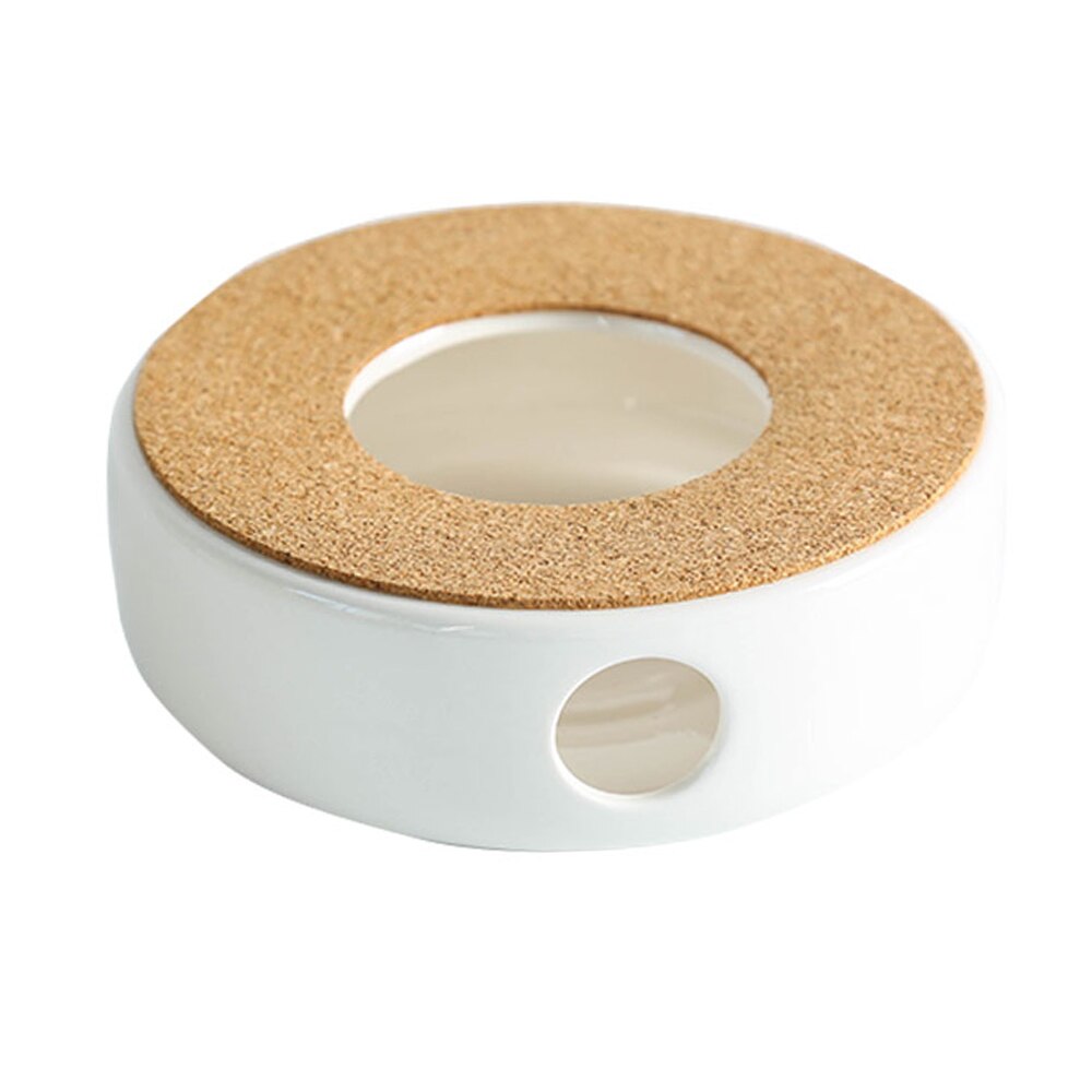 Klassieke Porselein Theepot Warmer Met Veilig Te Gebruiken Kurk Stand Voor Theepot Thee Melk Koffie Warmer Met Kaars Kamer Theelichtje houder