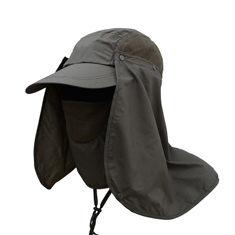 Fishing Flap Caps Men Women Quick Dry Sunshade UV Protection Removable Ear Neck Cover Outdoor Sportswear Accessories: MG