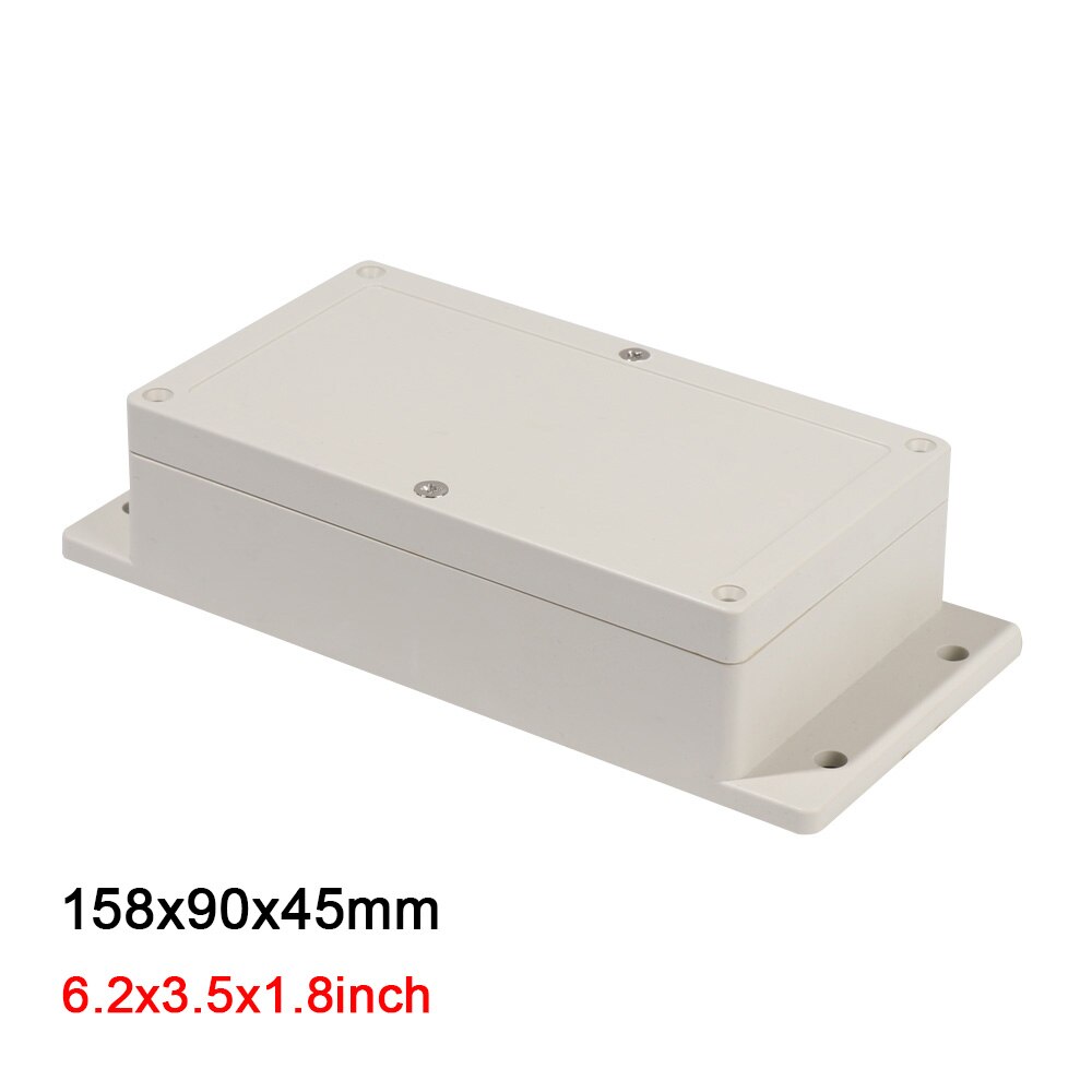 Waterproof Plastic Enclosure Box Electronic ip67 Junction Box Instrument Case Electrical Project Box ABS Outdoor Enclosure Case: 158x90x45mm