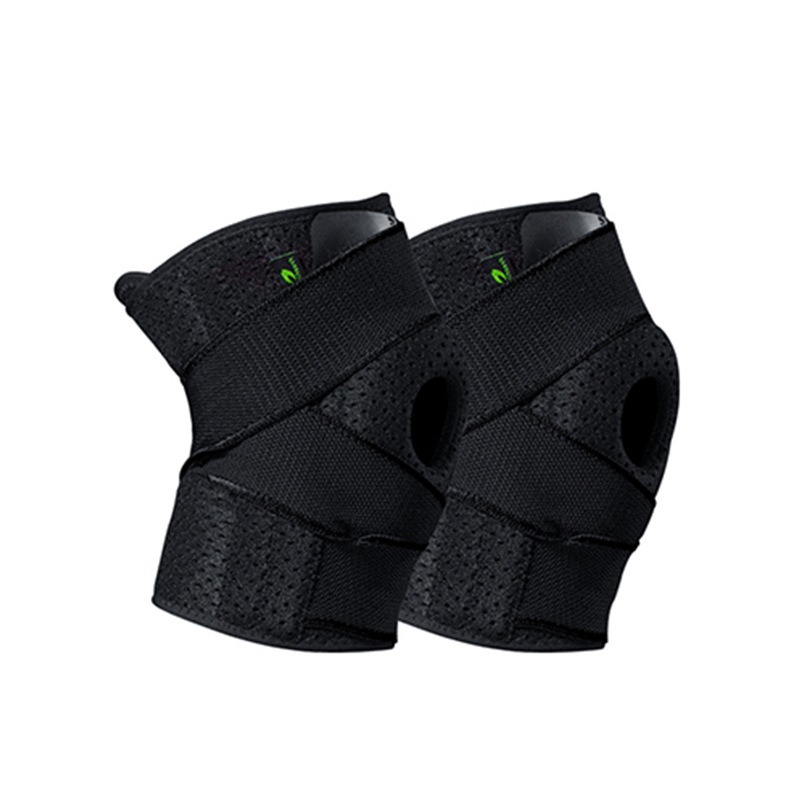 Cinturino sportivo Ginocchiere fredde in silicone pressurizzato a otto caratteri Corsa Basket Alpinismo Ginocchiere sportive per badminton