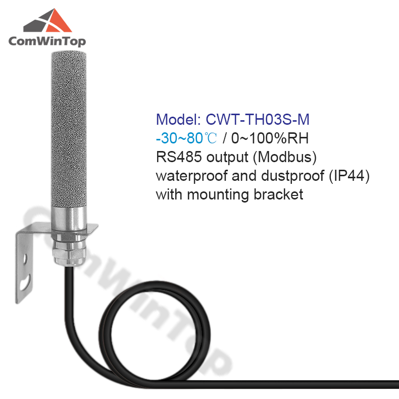 RS485 Modbus Water Proof Temperature Humidity Sensor Probe: Red