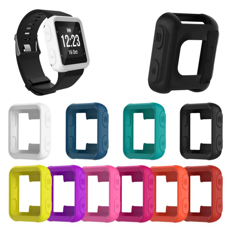 Capa protetora para smartwatch, capa para garmin forerunner 35/30/s20 siliconen, acessório para relógio