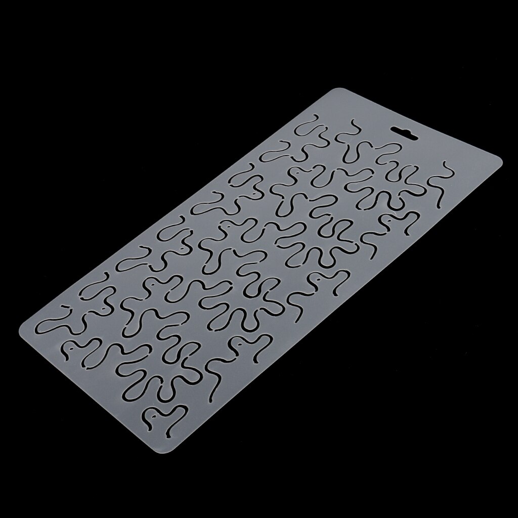 Clear Plastic Stencil Quilting Template Tool Embroidery Stencil For DIY Patchwork Painting 32.5x16.5cm #11