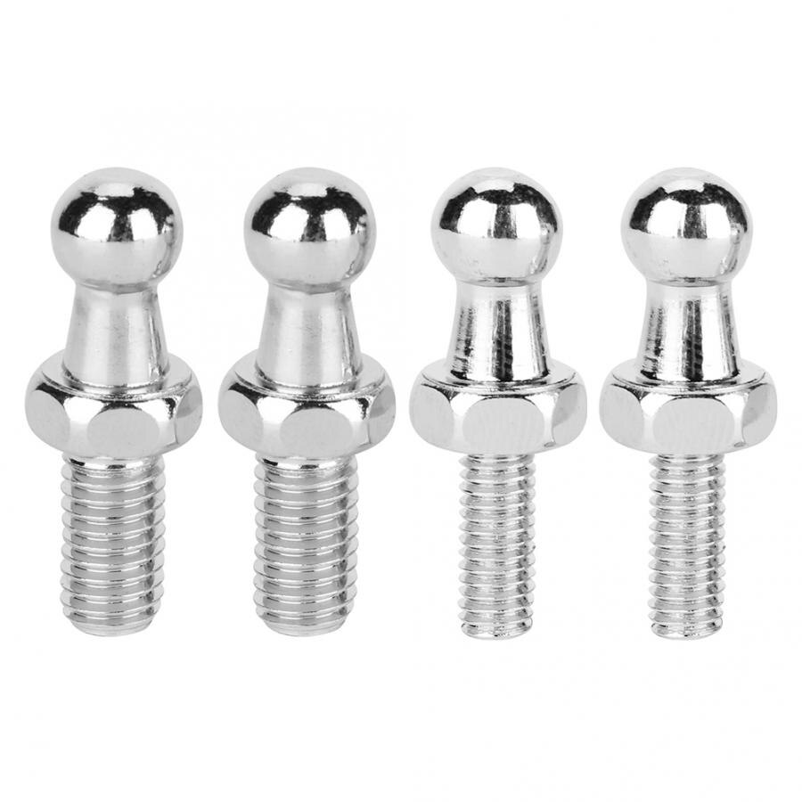 2 stuks CNC Aluminium Legering Bal Stud Bolt voor Gasveren Bal Ended Motorkap Bolt voor Gasveren Auto Accessoires