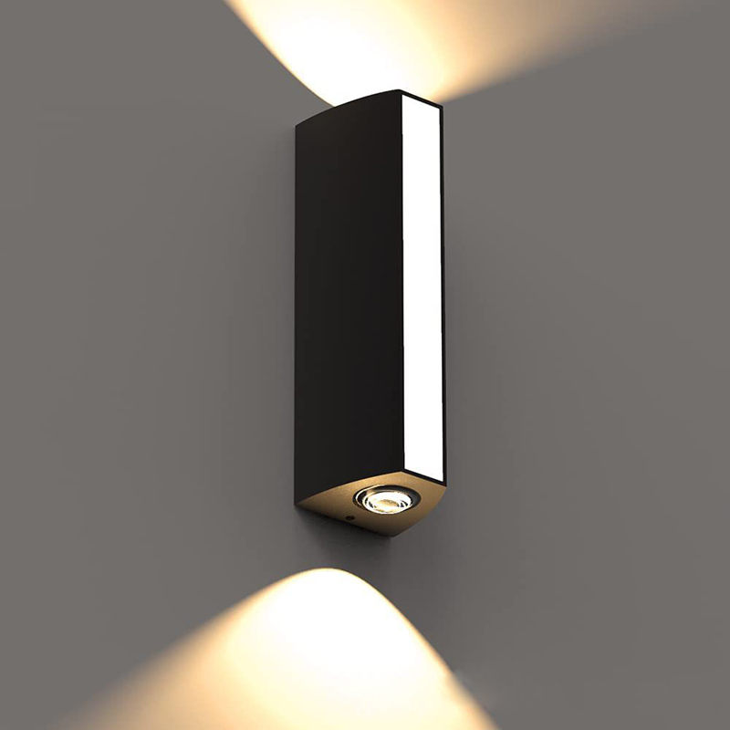 Outdoor Waterdichte Led Wandlamp Eenvoudige Stijl Tweekoppige Wandkandelaars Home Binnenplaats Terras Balkon Tuin Veranda Wandlamp