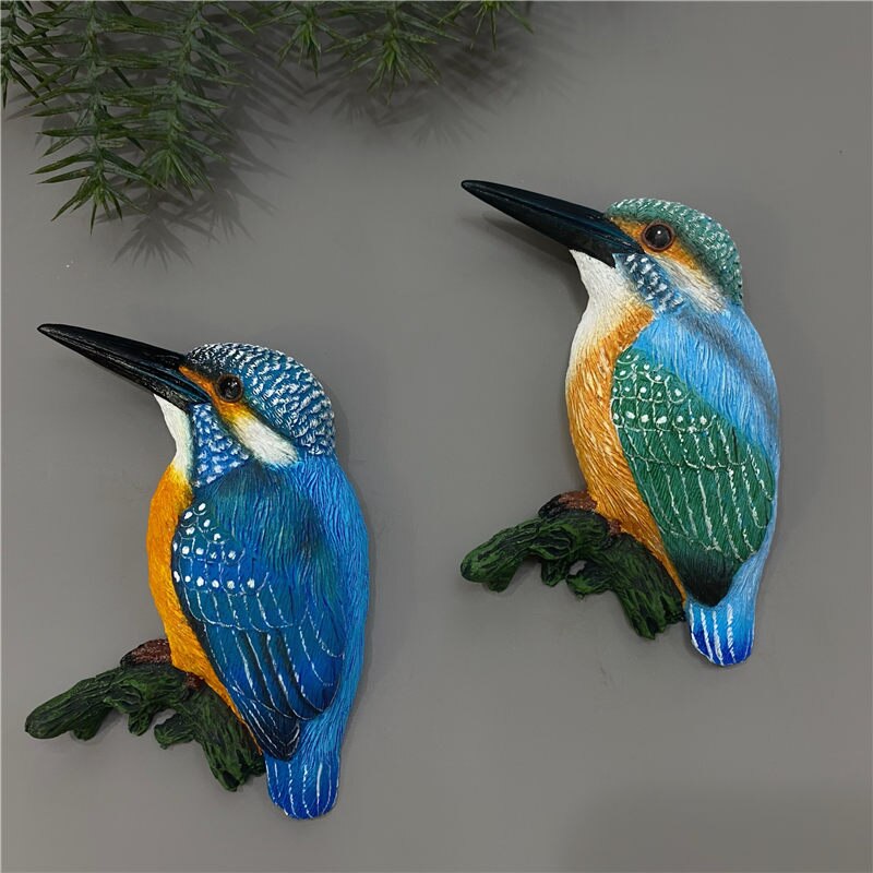 Creatieve Magneet Magneet Dier Vogel Kingfisher Koelkastmagneet Hars Decoratieve Magneet Magnetische Snap Bericht Sticker