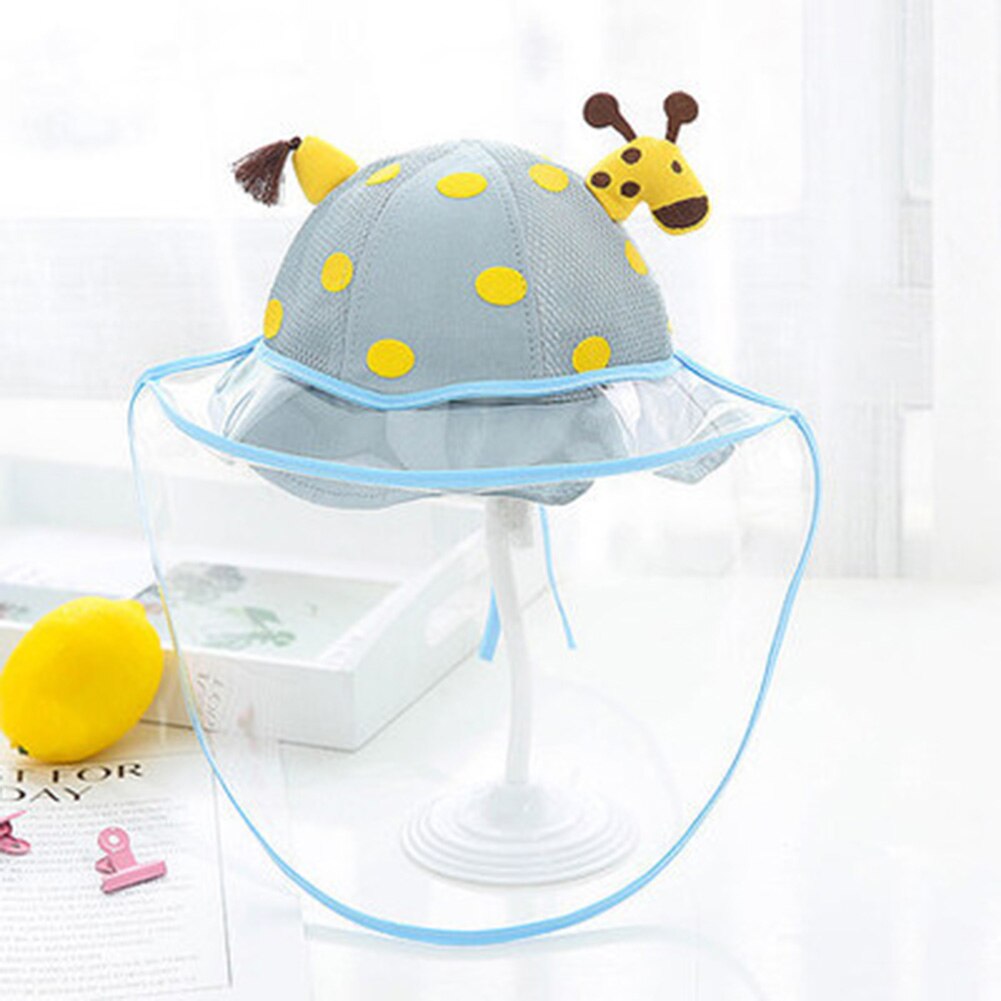 Spot Kids Baby Sun Hat UV Sun Protection Hats Breathable Summer Hat with Transparent Face Cover Hogard