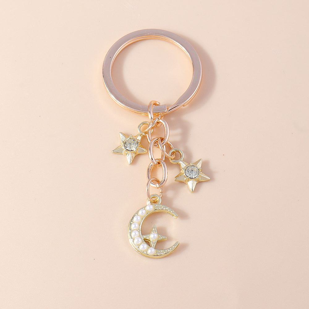 Bella cristallo ciliegia portachiavi strass portachiavi pendenti per le donne ragazze borsetta arredamento incantesimi gioielli fai da te regali: Blu scuro