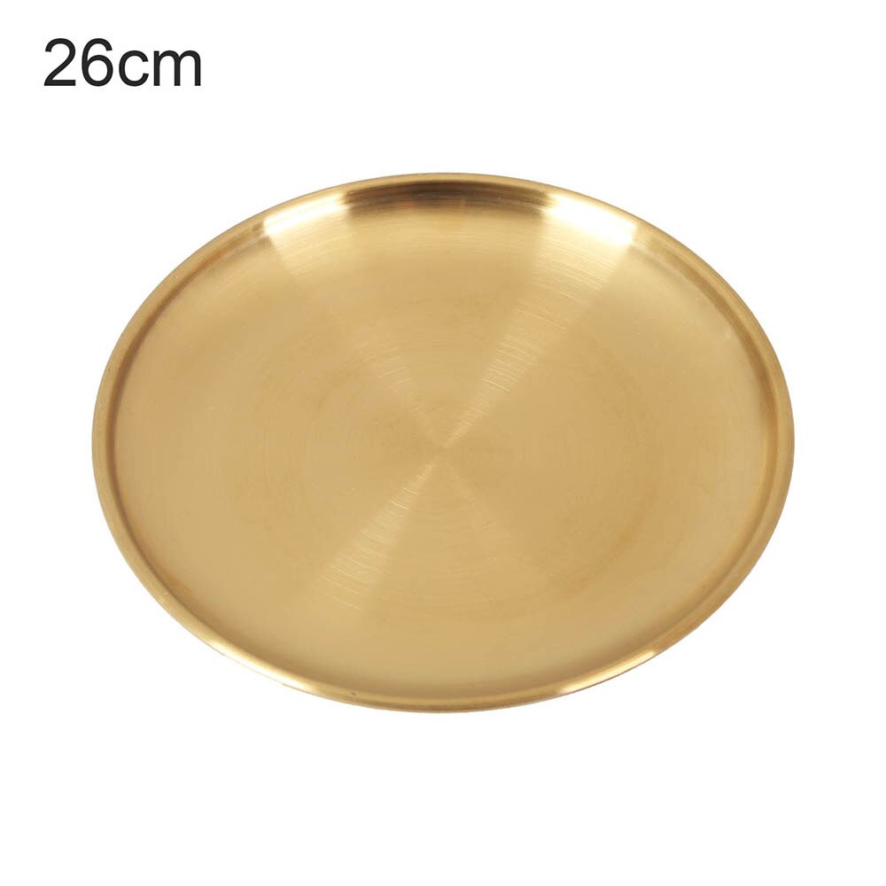 1/3 Pcs Multisize Gold Plating Ronde Diner Plaat L... – Grandado