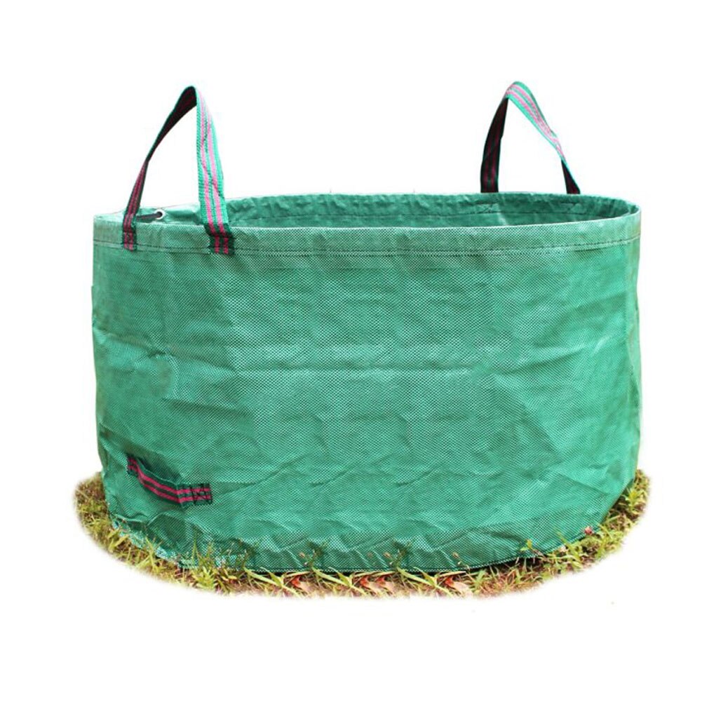 63 Gallons Durable Containers Yard Waste Bag Leaf Weeds Garden 4 Handles Storage Grass Lawn Standable Reusable