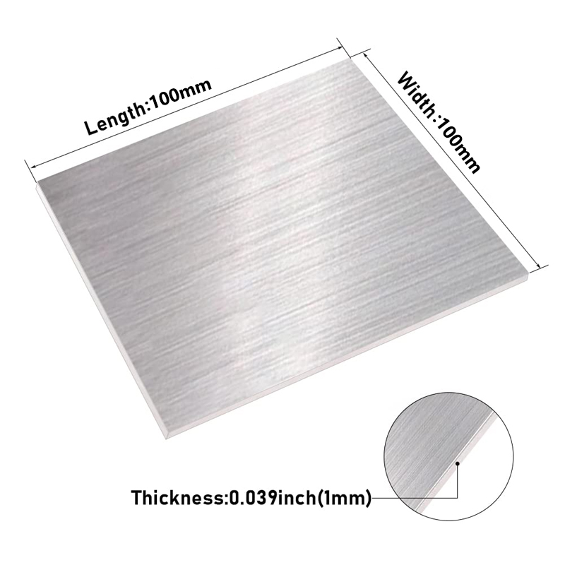 RVS plaat 1mm, op maat, goedkoop en snel