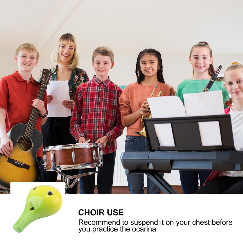 Bottle Style Ocarina 6 Holes Ceramic Ocarina Beginner Musical Instrument